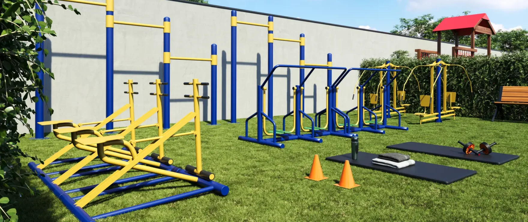 Academia Externa Residencial Milão milao