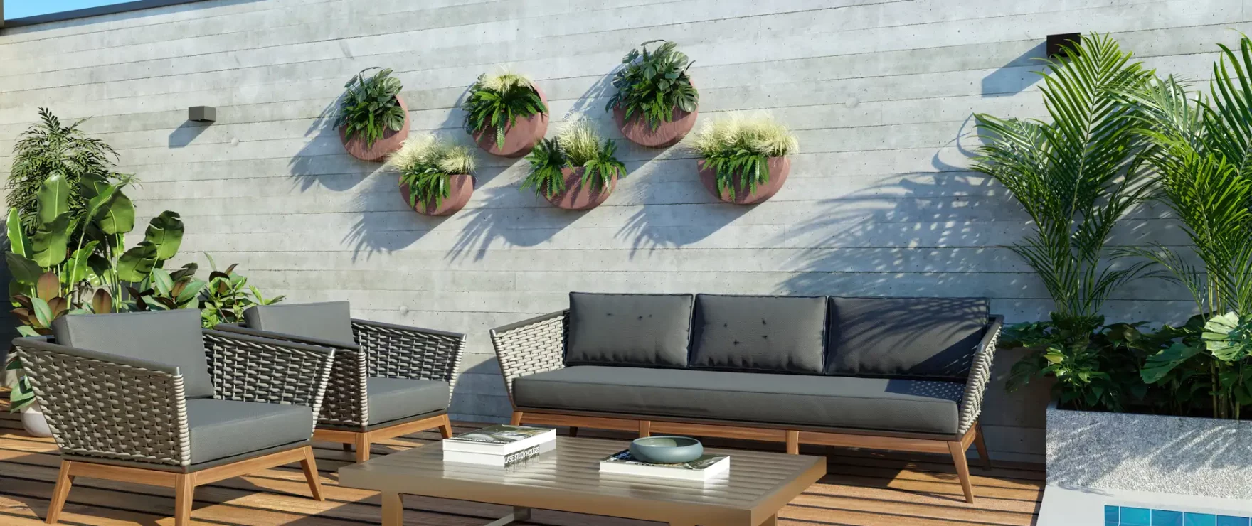 Area de Estar Piscina Residencial Miami miami