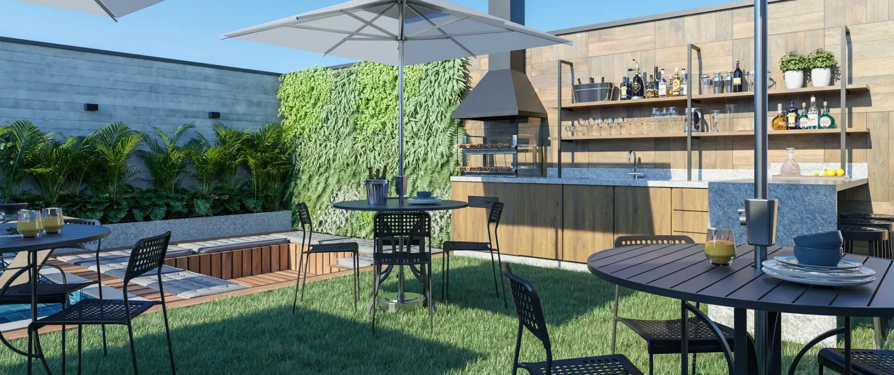 Bar da Piscina Residencial Miami miami