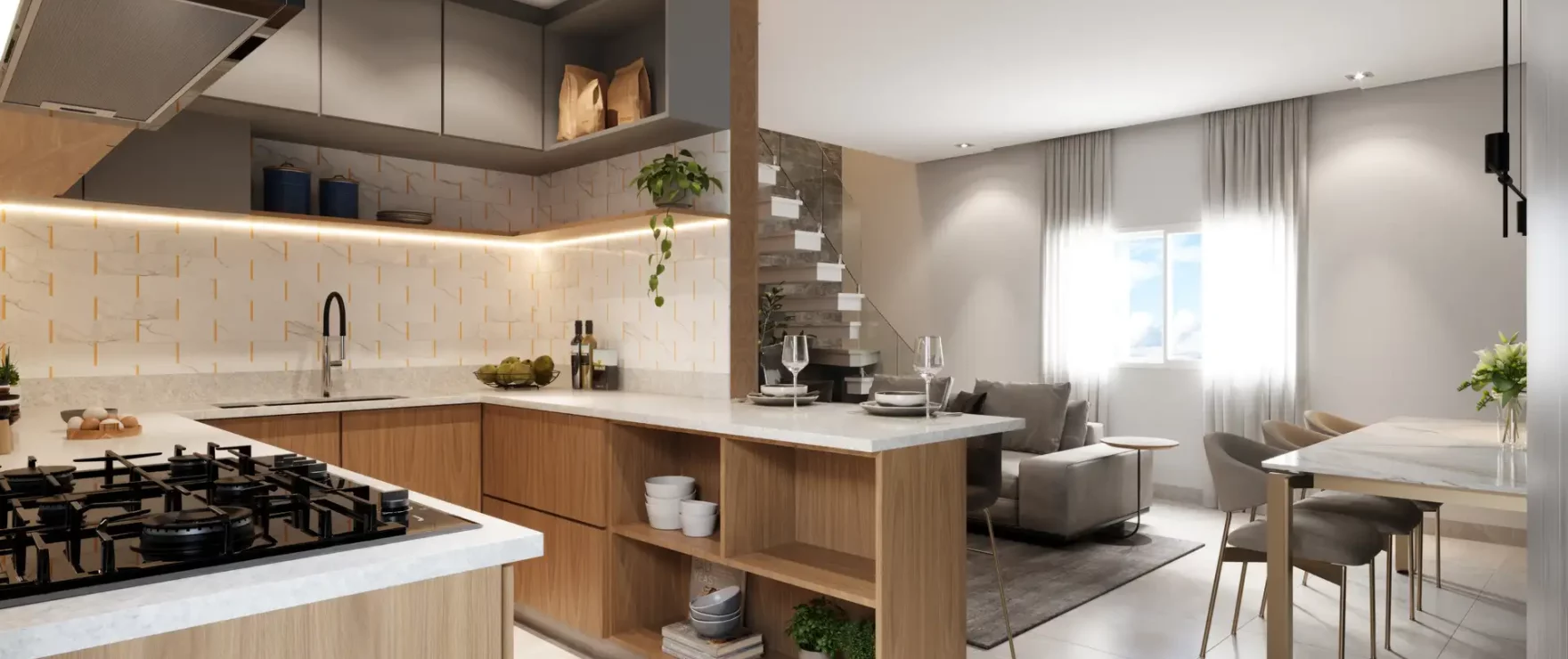 Cozinha Casa Tipo C Residencial Milão milao