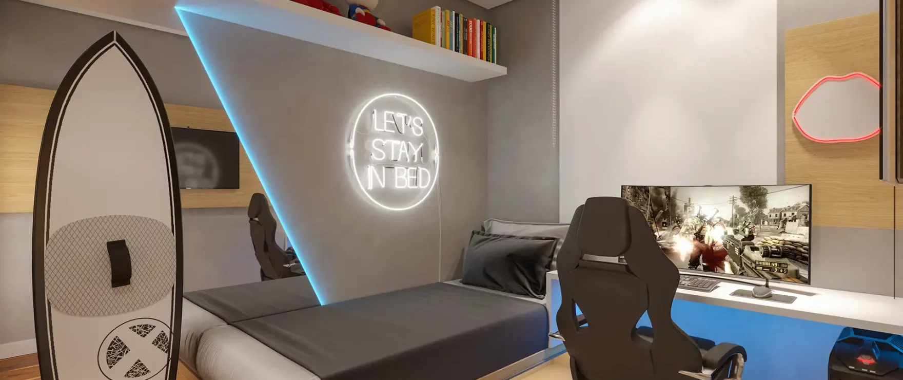 Dormitório de Solteiro Opção Residencial Miami miami