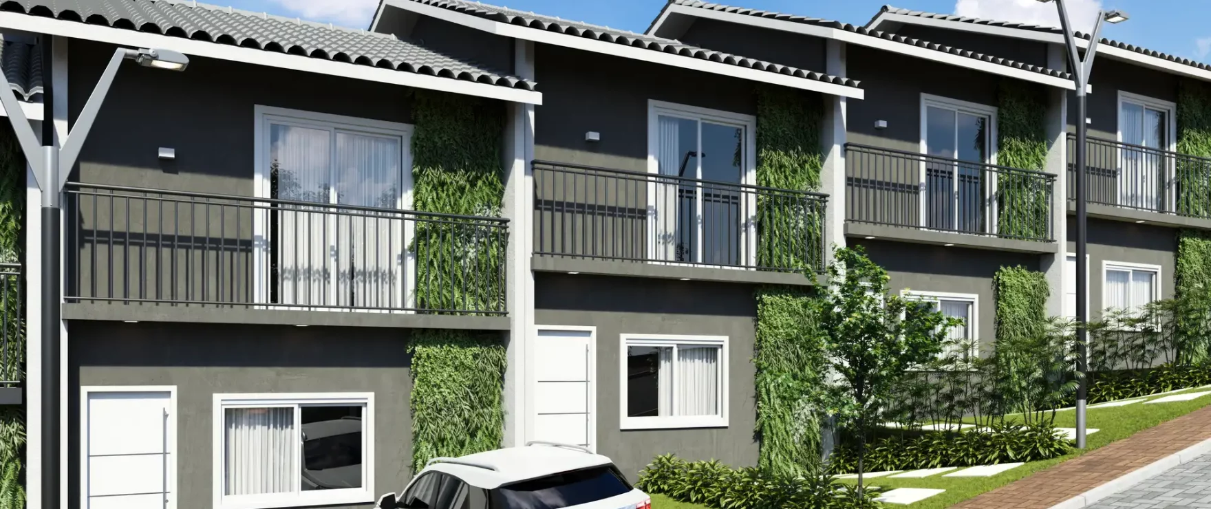 Fachadas Casas Tipo B Residencial Milão milao