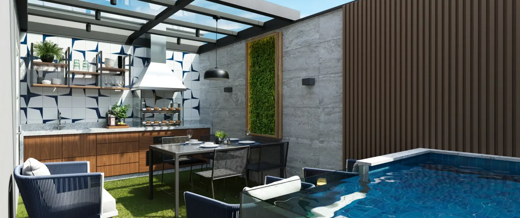 Quintal Padrão Casa Tipo C Residencial Milão milao