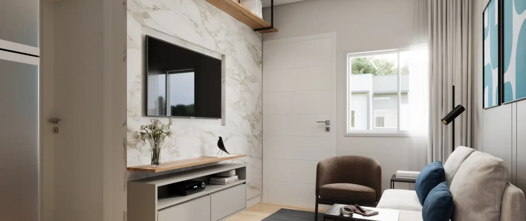 Sala de Estar Opção Residencial das Oliveiras