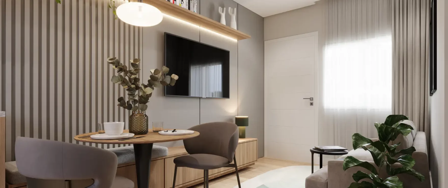 Sala de Estar Residencial das Oliveiras